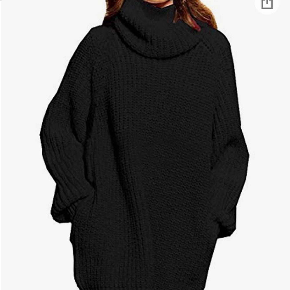 NEVER WORN Black sweater dress